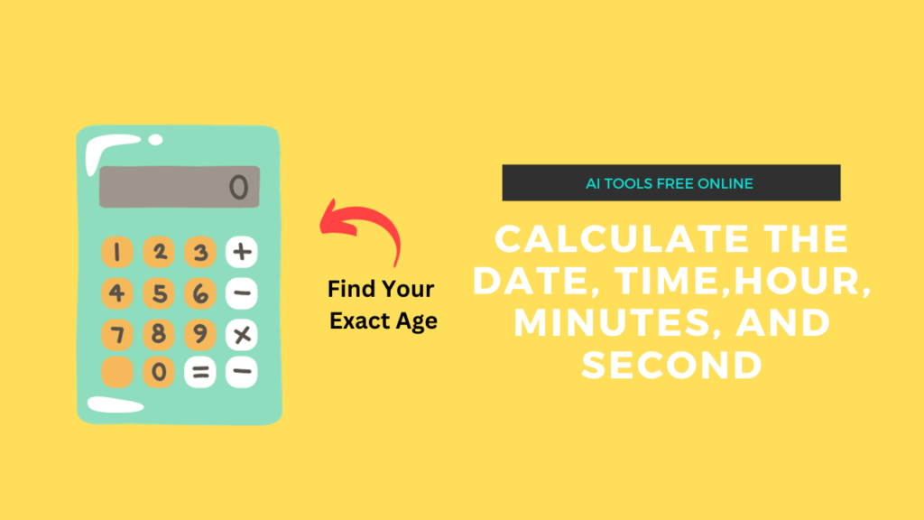 age calculator, calculate date of birth, date duration